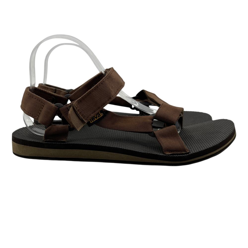 Teva Mens Sandals 10 Brown Original Universal Adjustable Strap Hiking 1004006